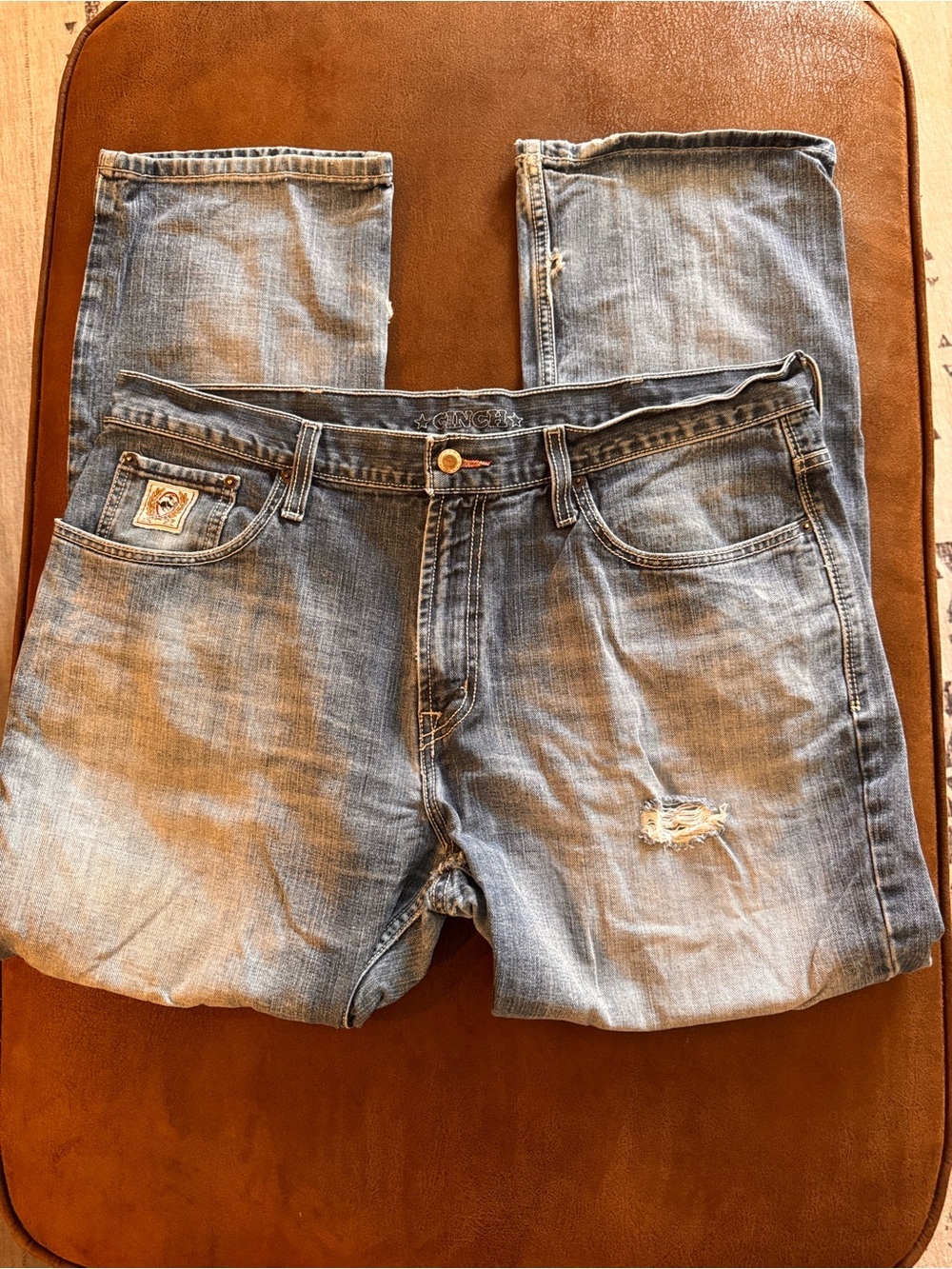 Cinch Light Blue Relaxed Fit Men's Jeans